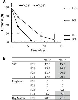 Fruit From Two Kiwifruit Genotypes With Contrasting Softening Rates Show Differences in the Xyloglucan and Pectin Domains of the Cell Wall